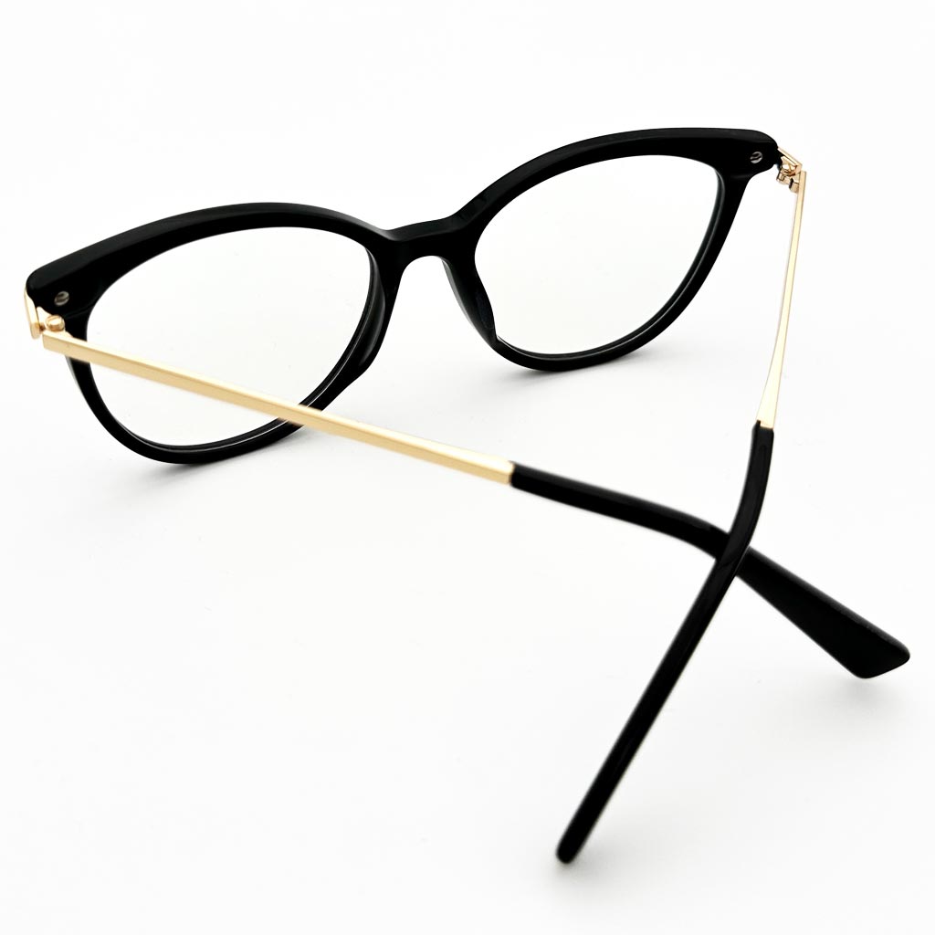 Dublino - montatura cat-eye nera