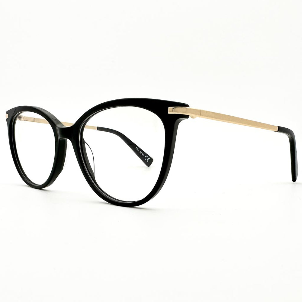 Dublino - montatura cat-eye nera