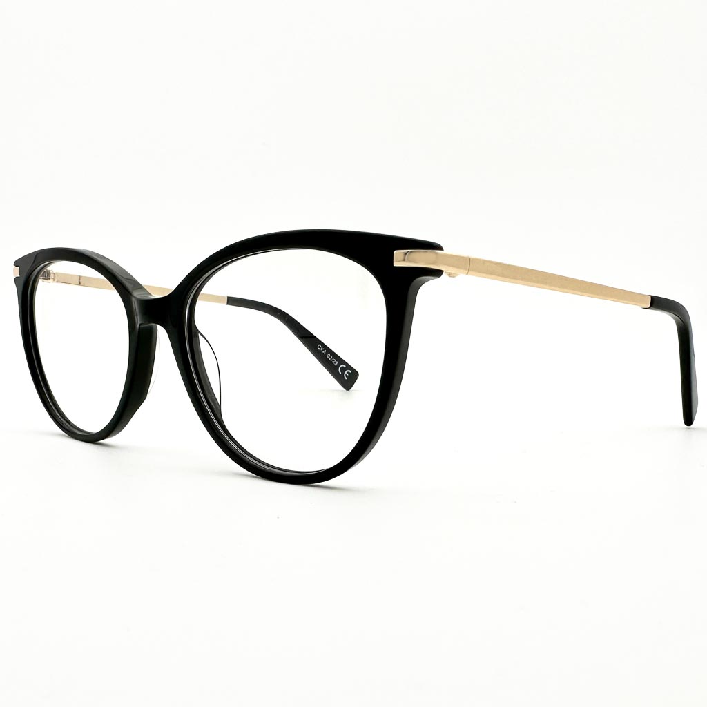 Dublino - montatura cat-eye nera