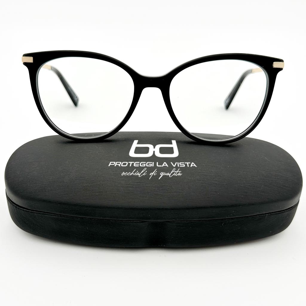 Dublino - montatura cat-eye nera