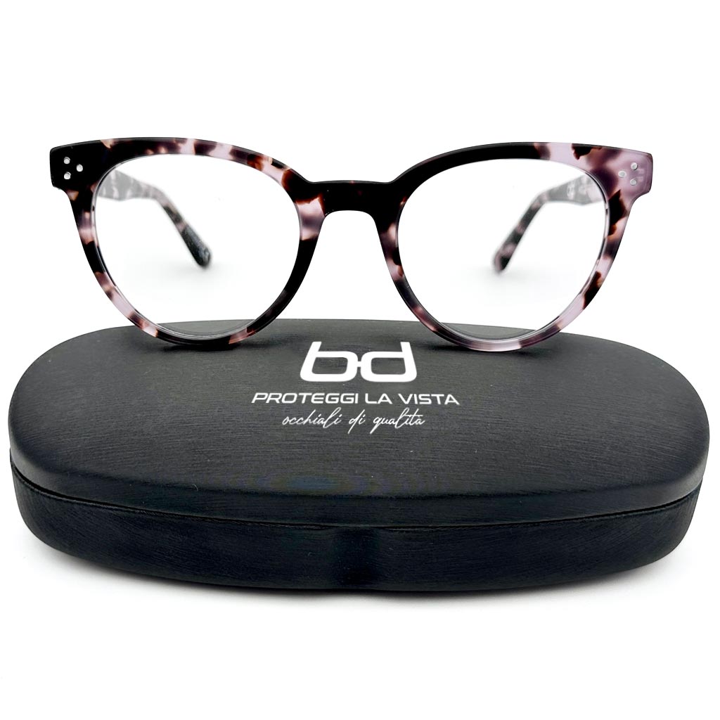 Pompei - montatura cat-eye marmorizzata