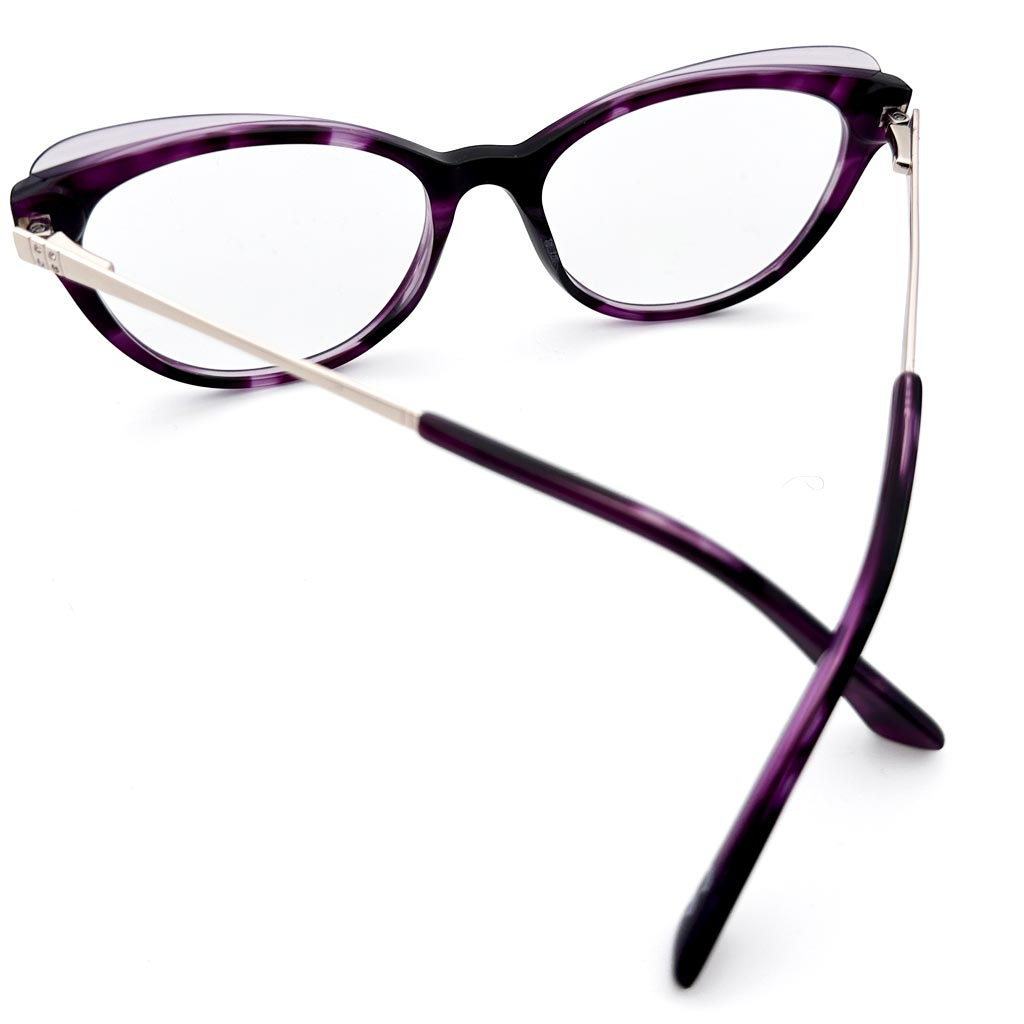 Roma - montatura cat-eye viola