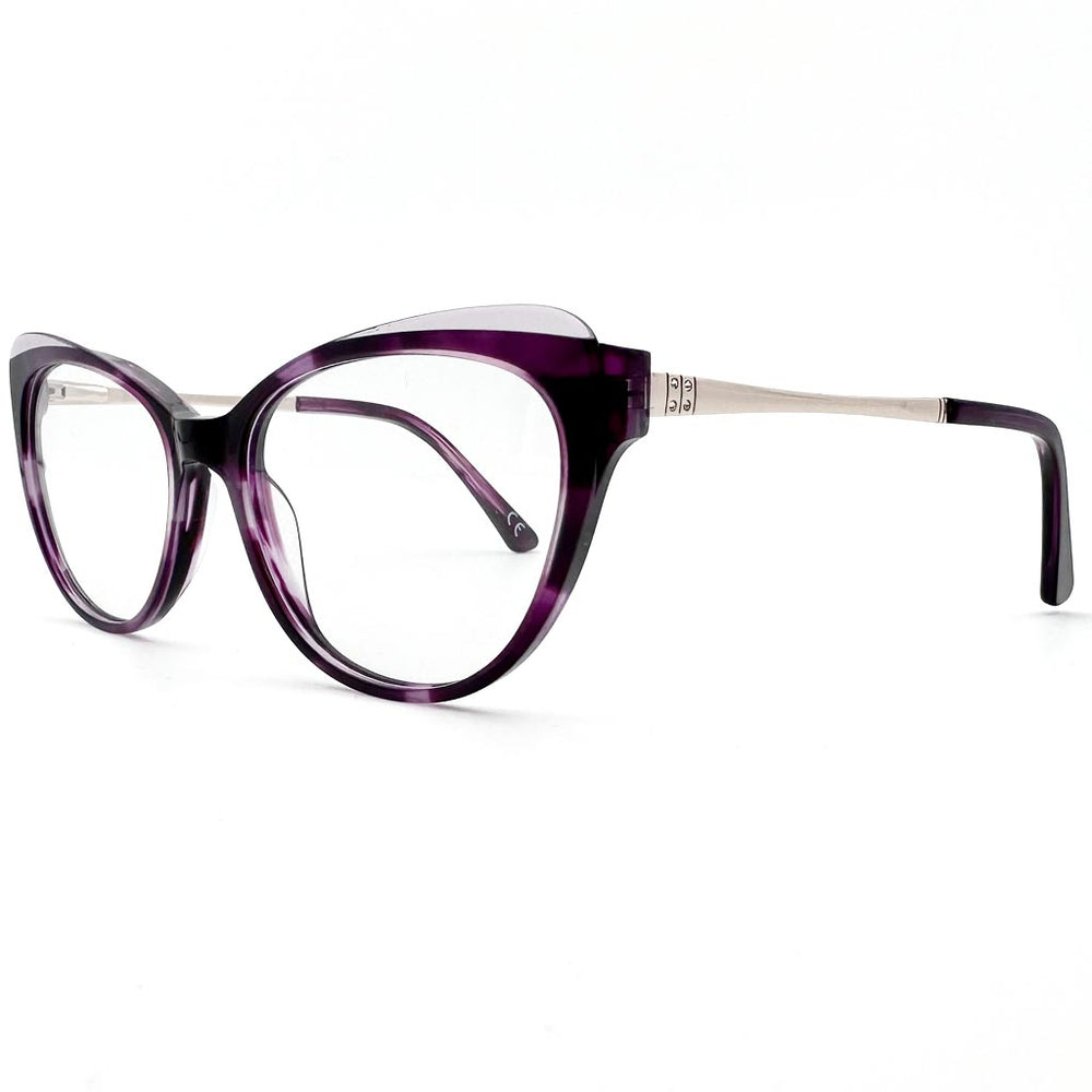 Roma - montatura cat-eye viola