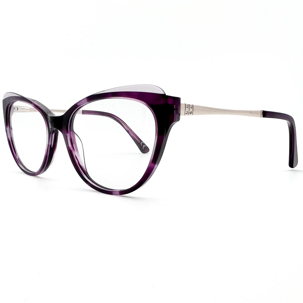 Roma - montatura cat-eye viola