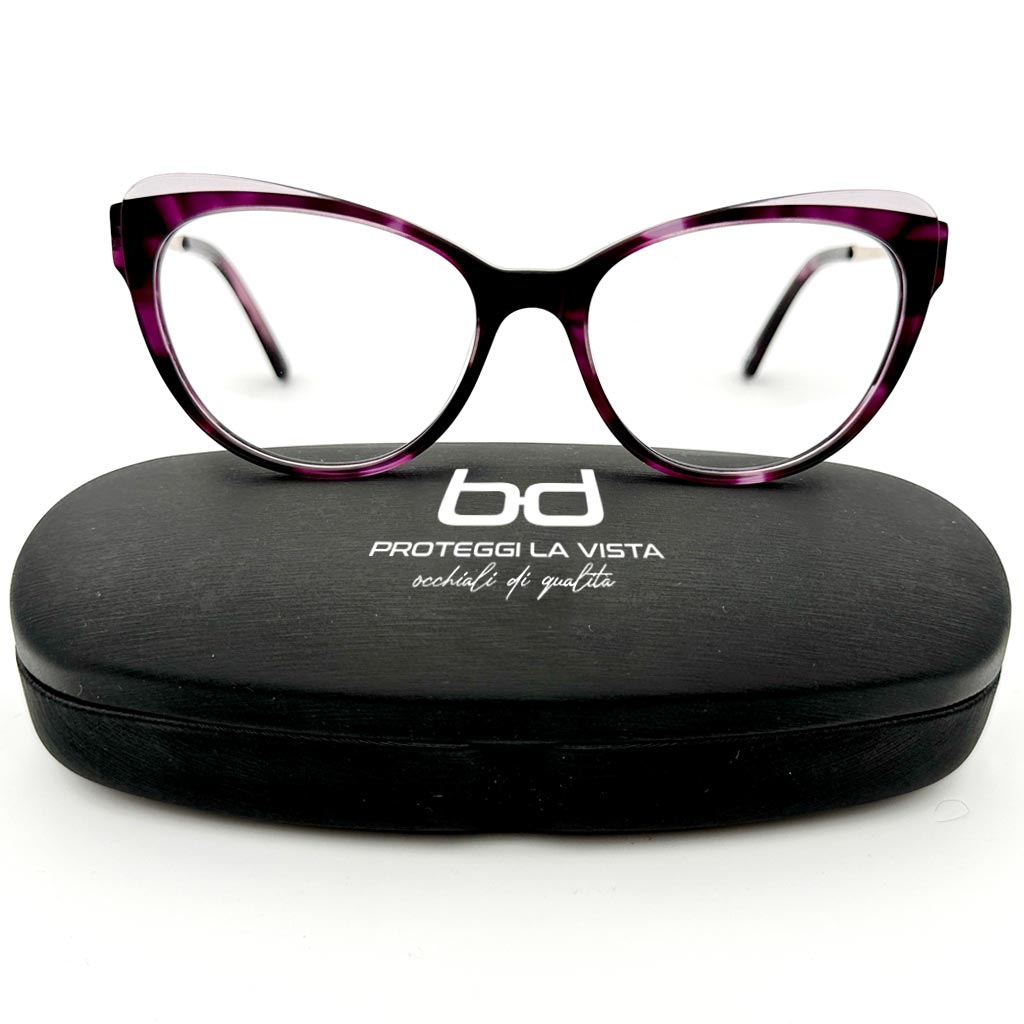 Roma - montatura cat-eye viola