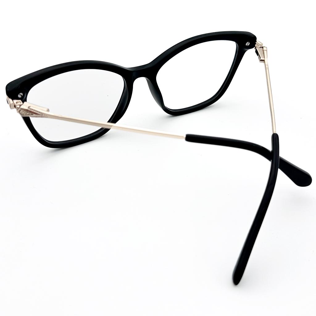 Santorini - montatura cat-eye nera