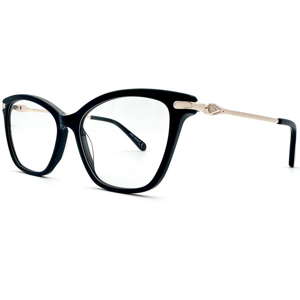 Santorini - montatura cat-eye nera