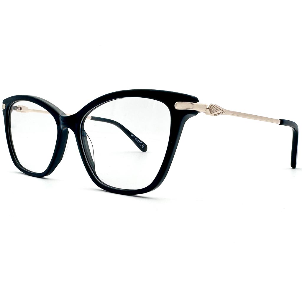 Santorini - montatura cat-eye nera