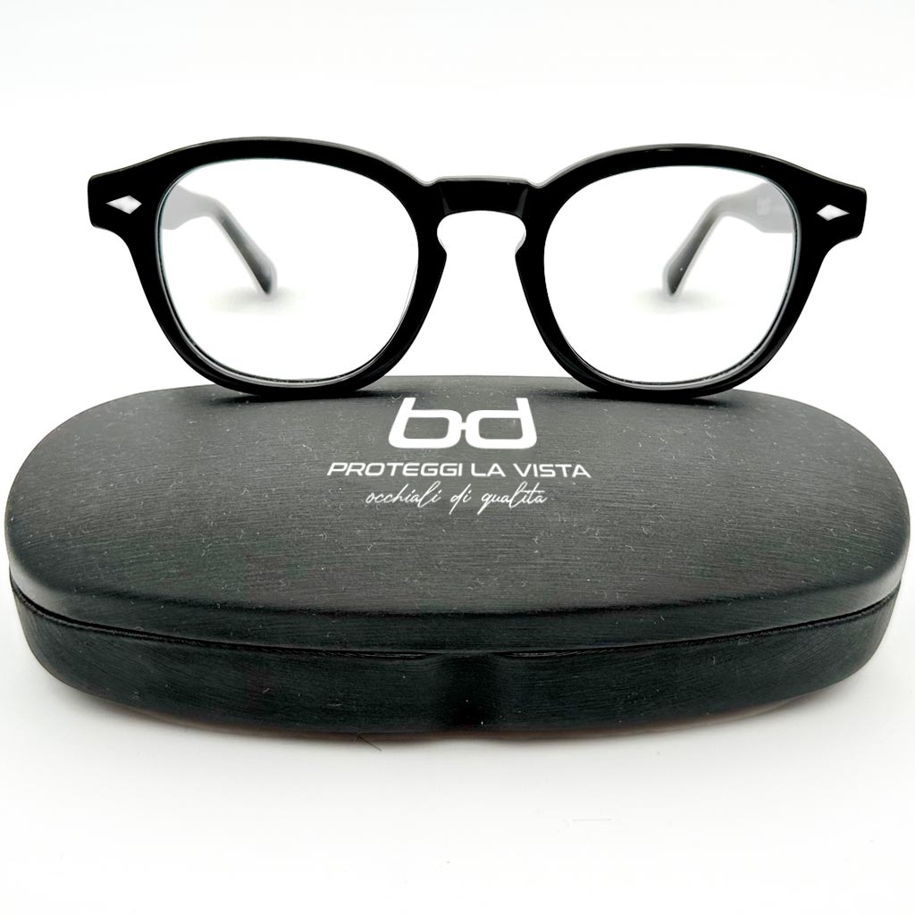 Bruxelles - montatura rotonda nera