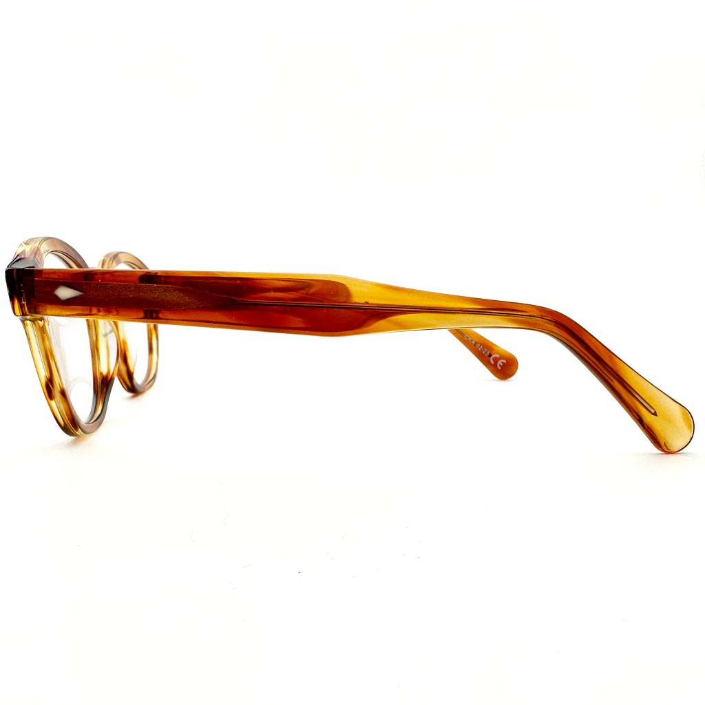 Atene - montatura rotonda gialla