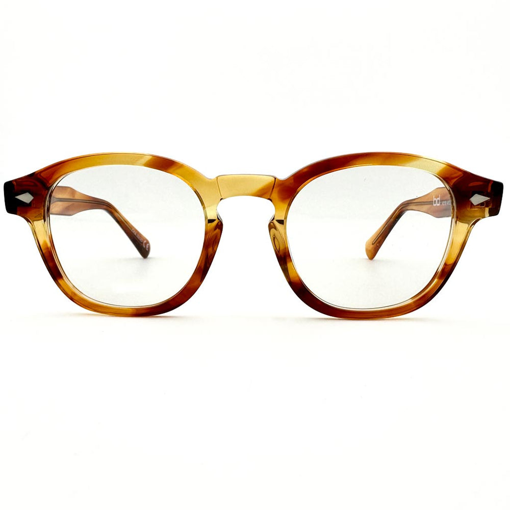 Atene - montatura rotonda gialla