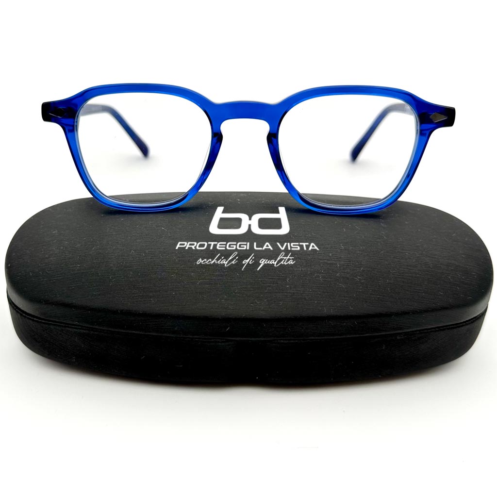 Amsterdam - montatura squadrata blu