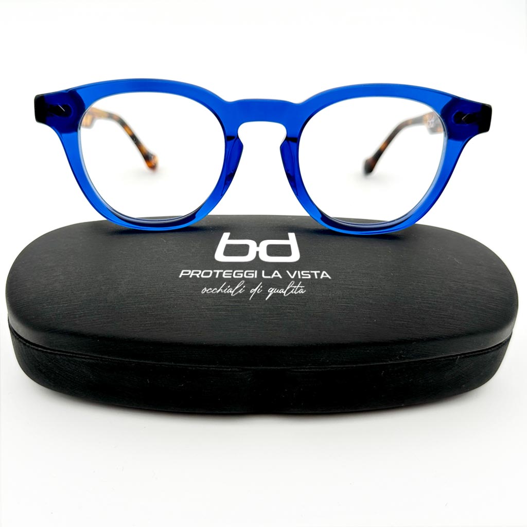 Berlino - montatura rotonda blu