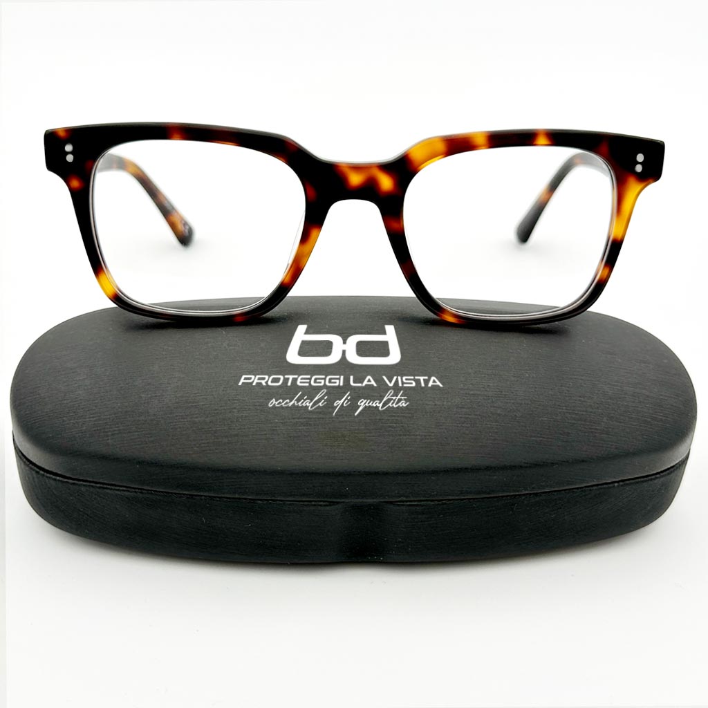 Lima - montatura squadrata tartarugata