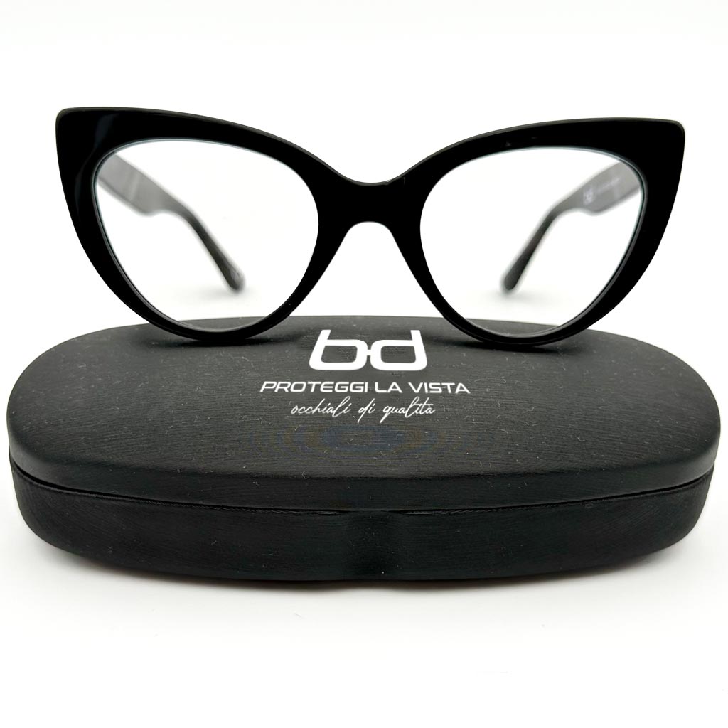 Mosca - montatura cat-eye nera