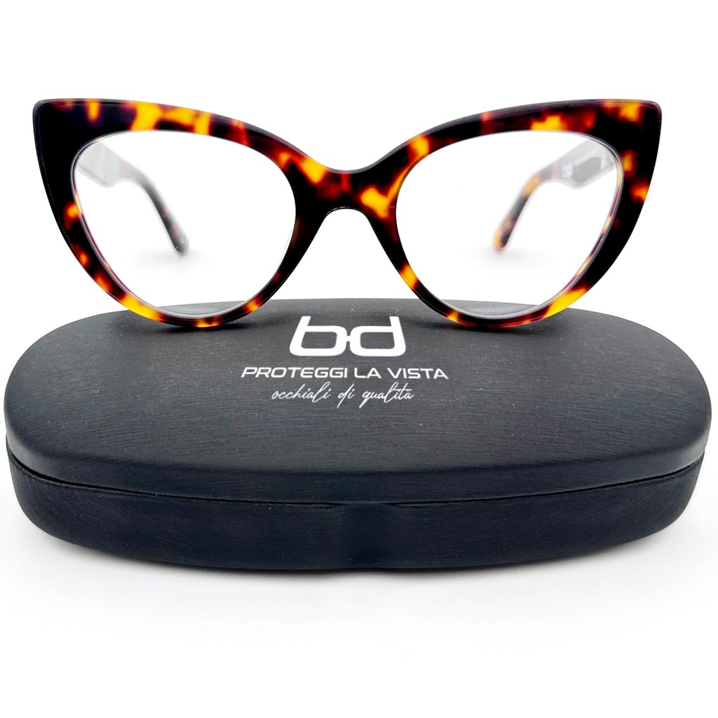 Tokyo - montatura cat-eye tartarugata