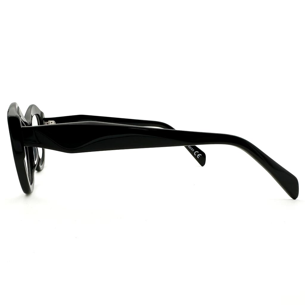 Stoccolma - montatura cat-eye nera