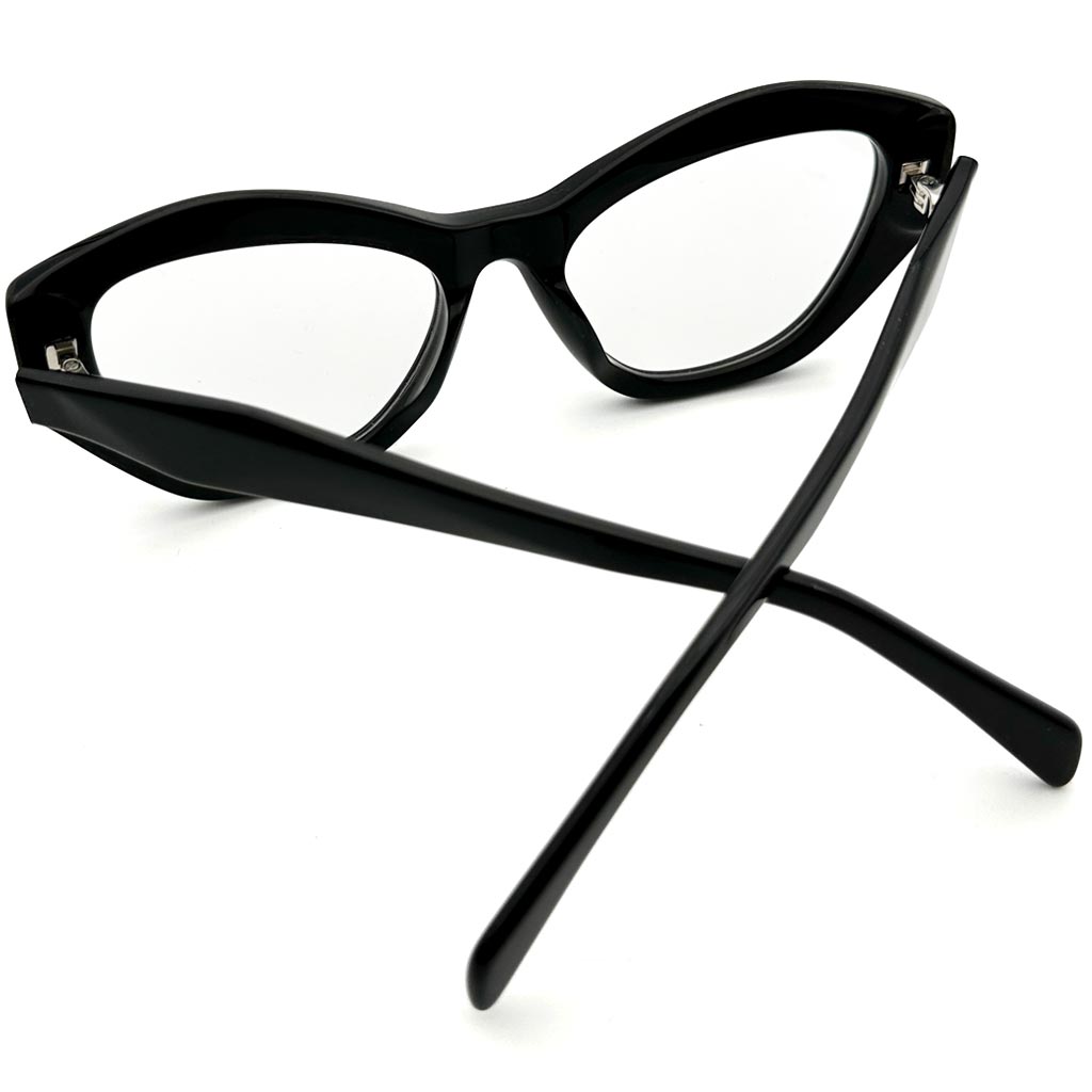 Stoccolma - montatura cat-eye nera