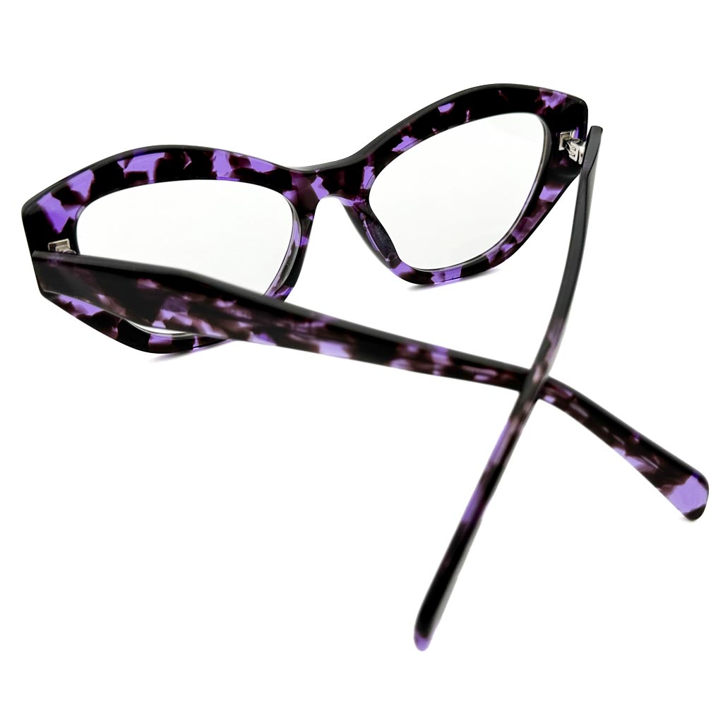 Buenos Aires - montatura cat-eye tartarugata viola