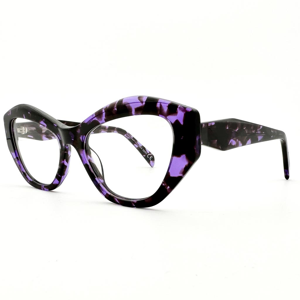 Buenos Aires - montatura cat-eye tartarugata viola