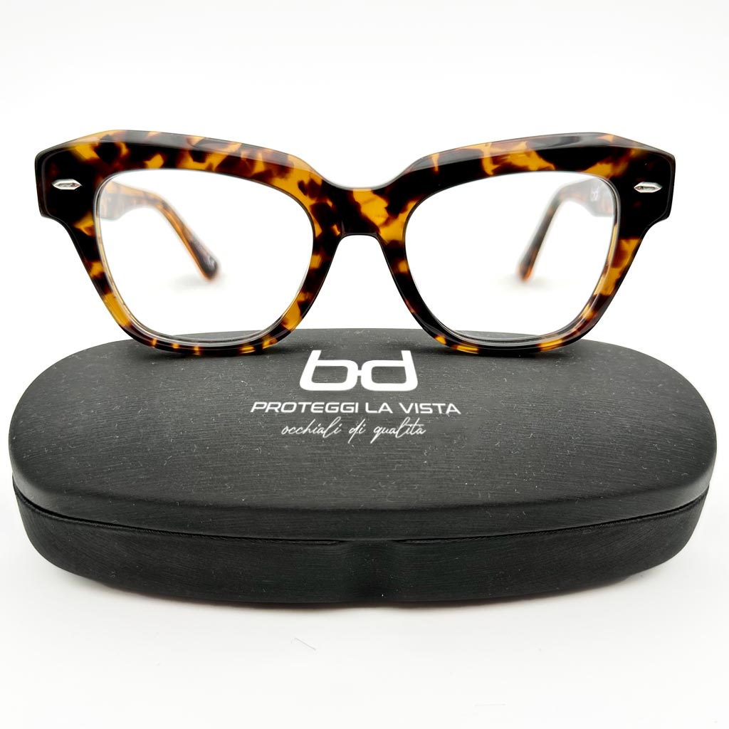 Barcellona - montatura squadrata tartarugata