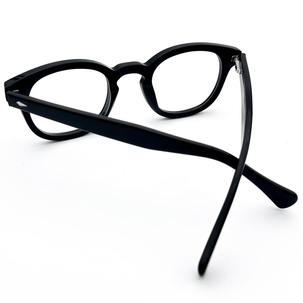 Creta - montatura rotonda nera