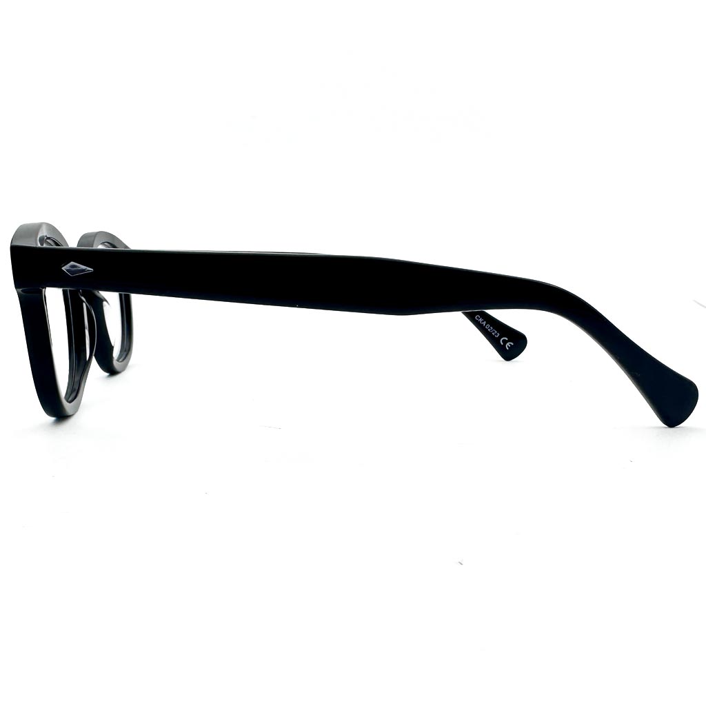 Creta - montatura rotonda nera