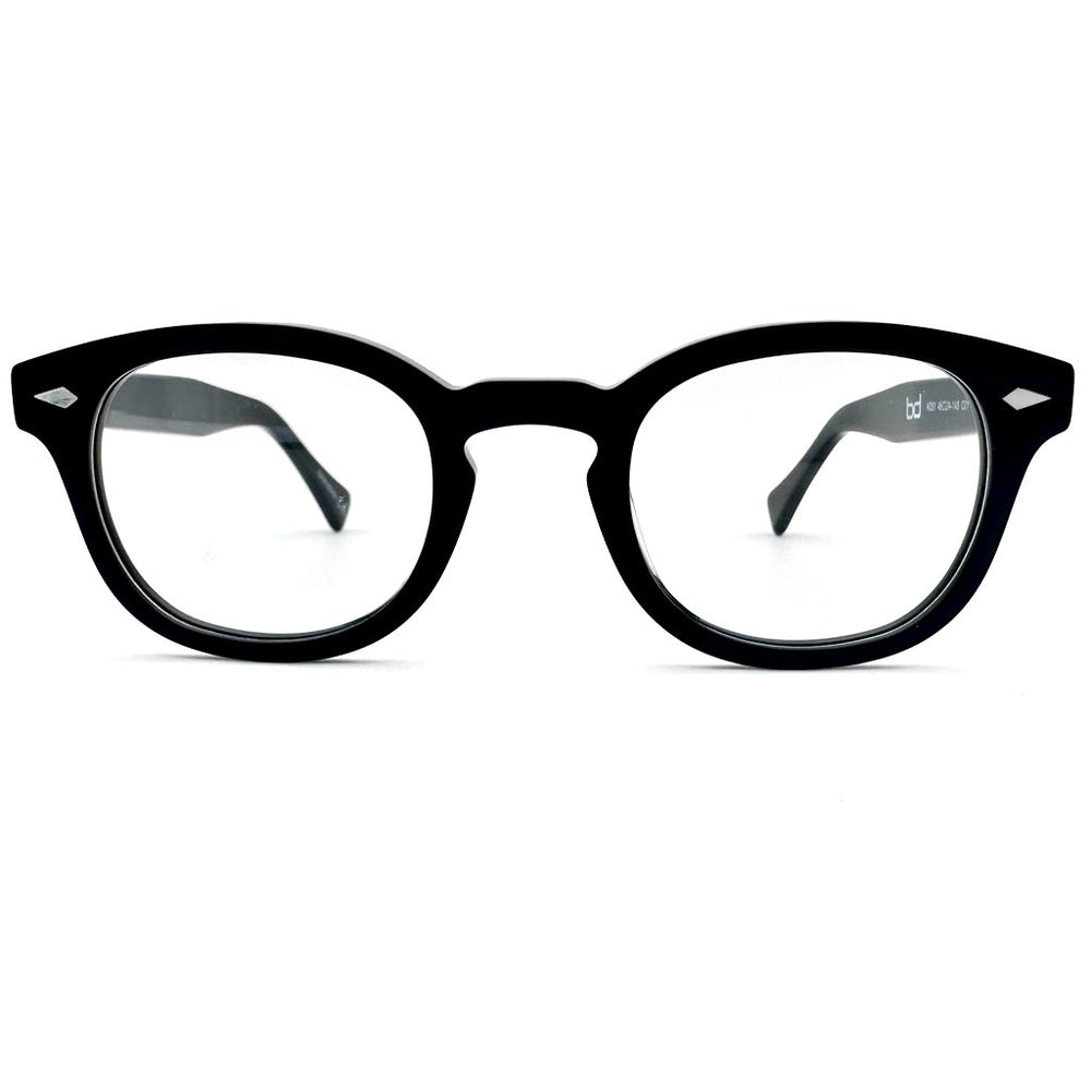 Creta - montatura rotonda nera