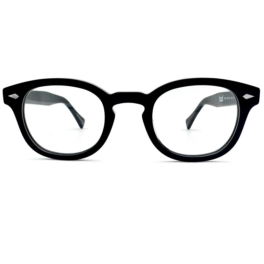 Creta - montatura rotonda nera