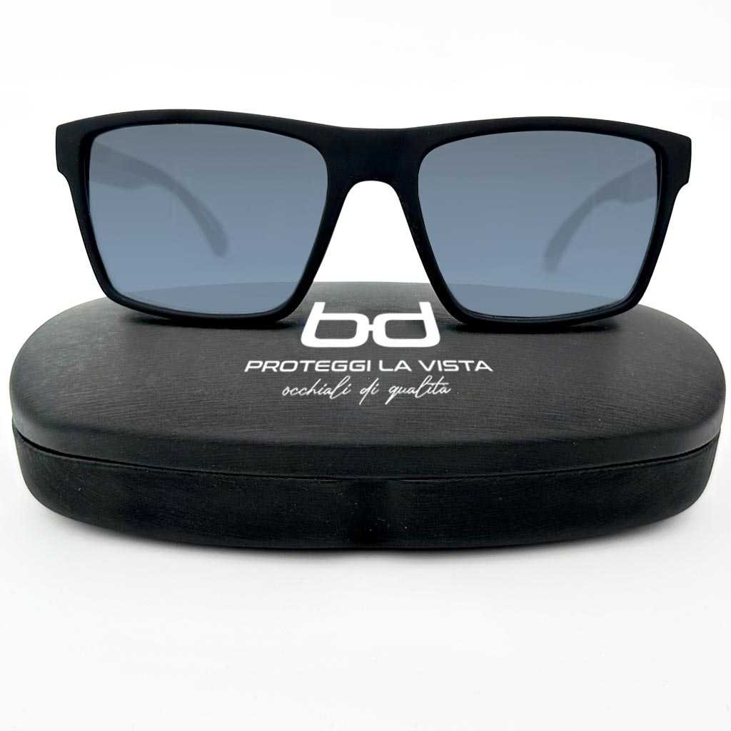 Capri - occhiale uomo rettangolare nero