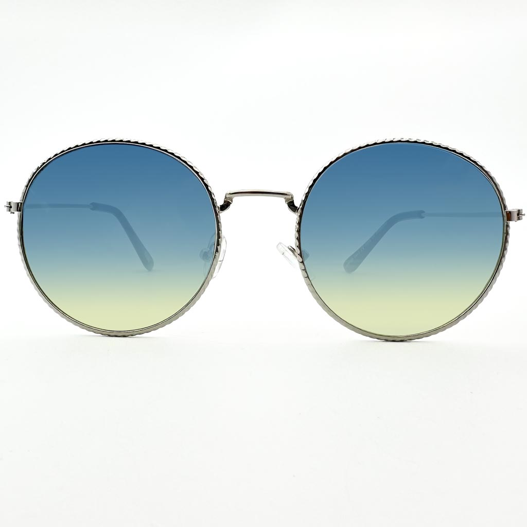 Beverly - occhiale donna rotondo blu - giallo