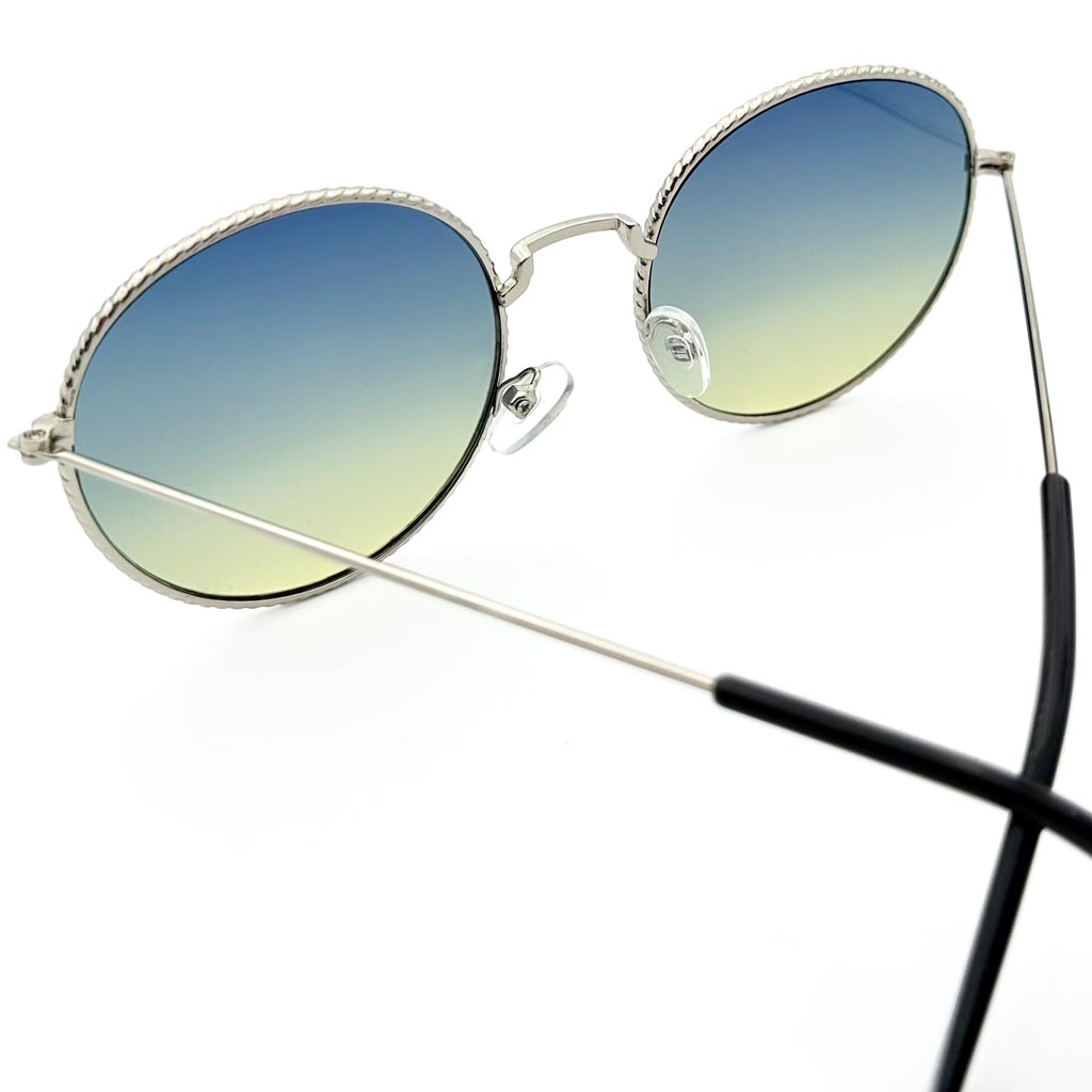 Beverly - occhiale donna rotondo blu - giallo