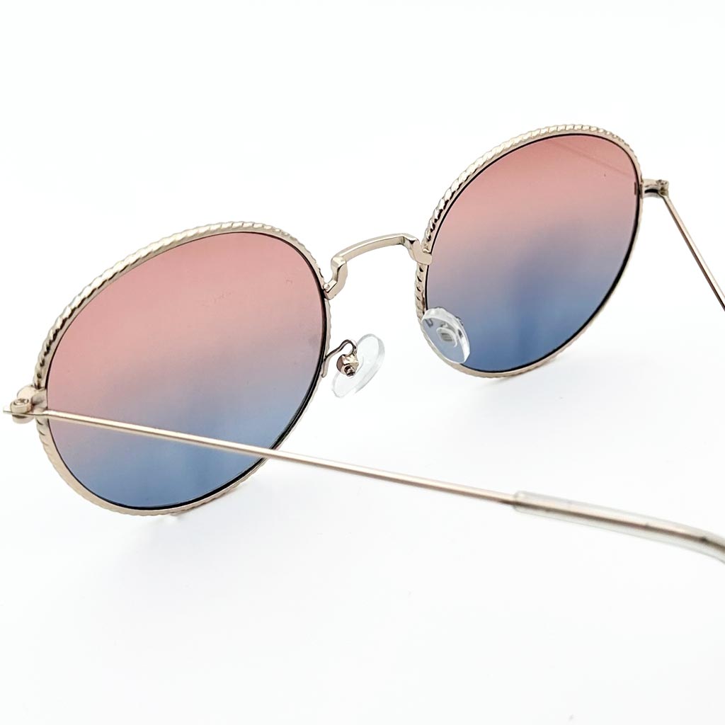 Beverly - occhiale donna rotondo rosa-blu