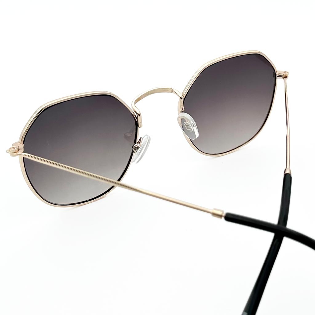 Zahra - occhiale donna esagonale nero