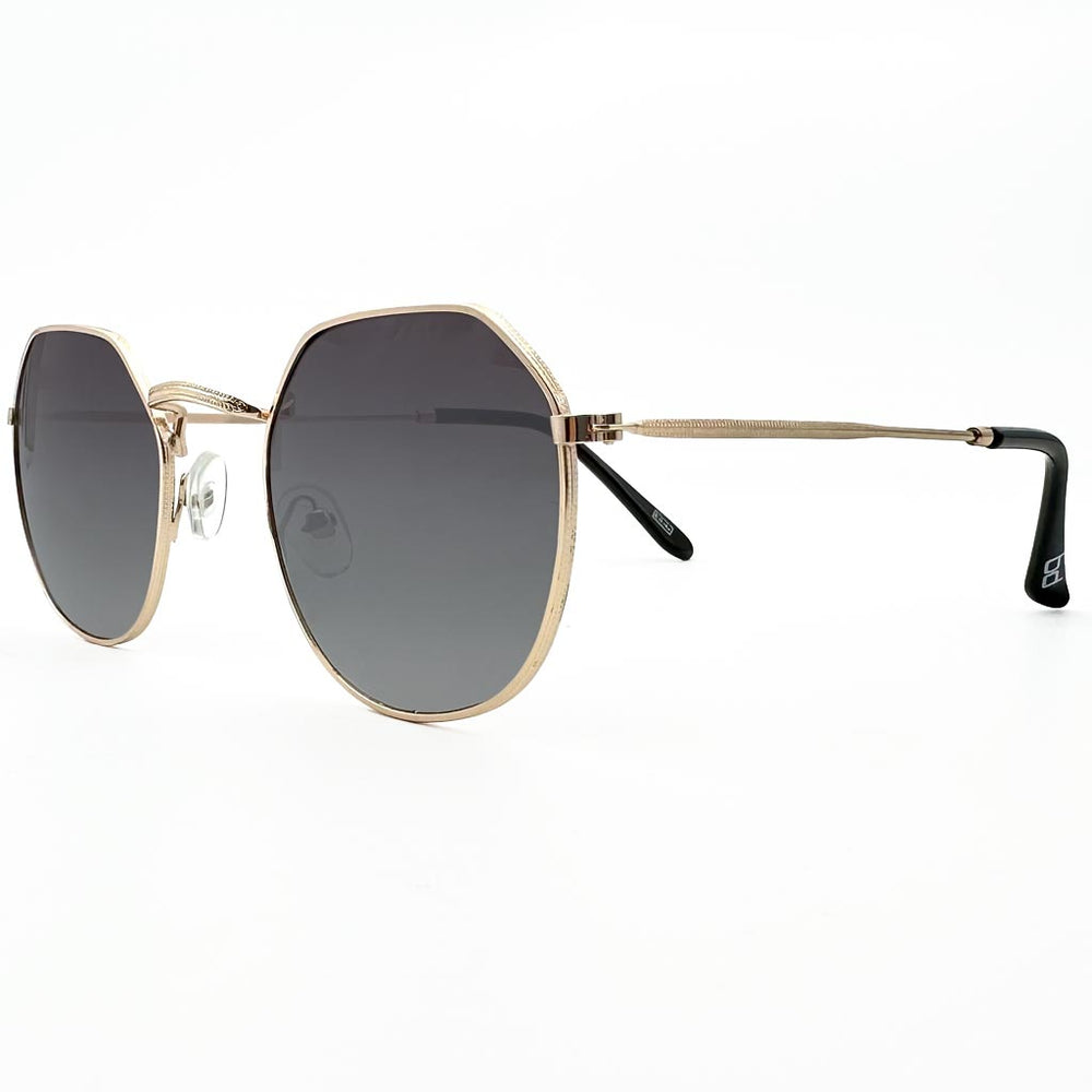 Zahra - occhiale donna esagonale nero