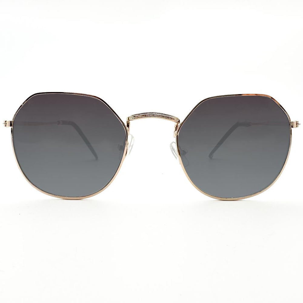 Zahra - occhiale donna esagonale nero