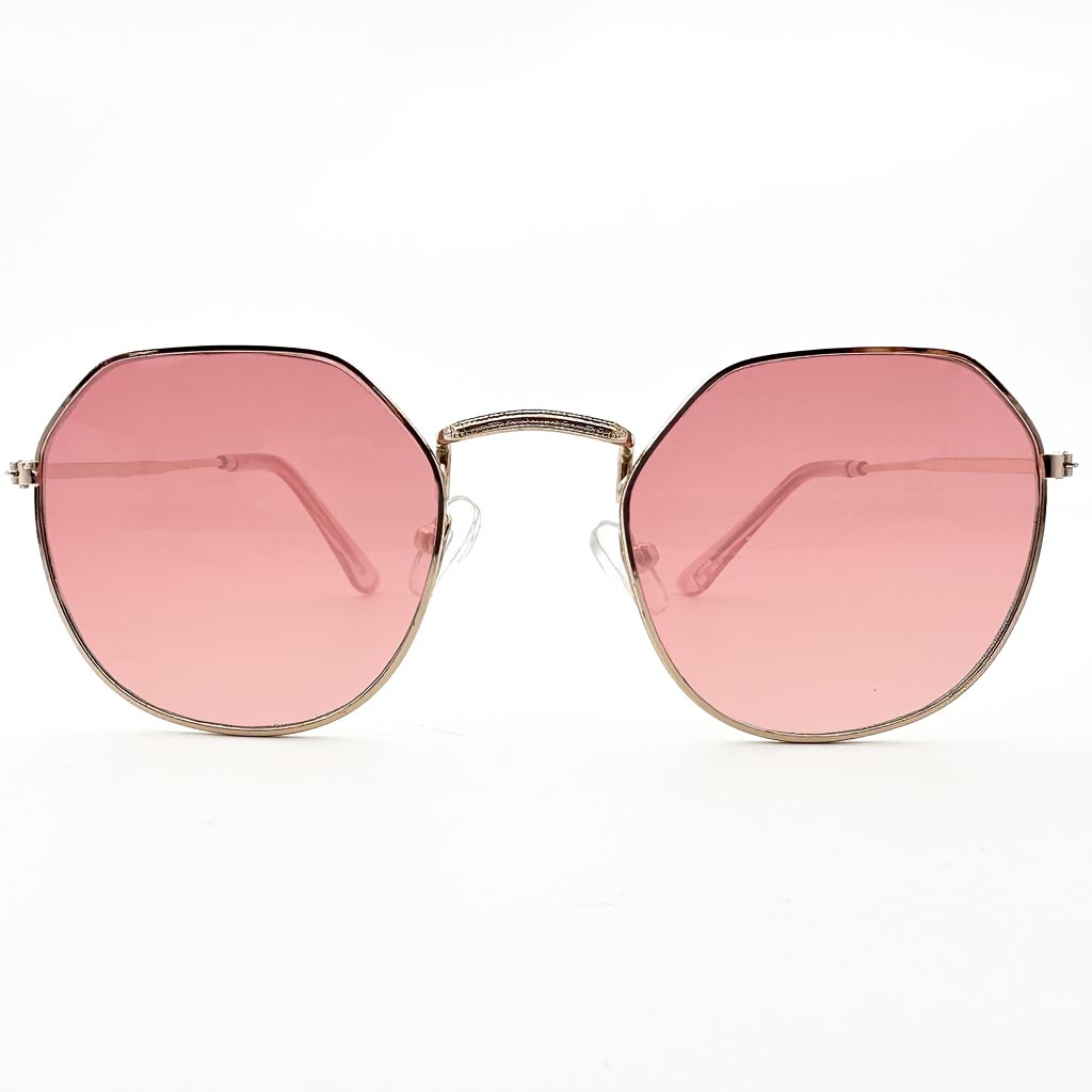 Zahra - occhiale donna esagonale rosa