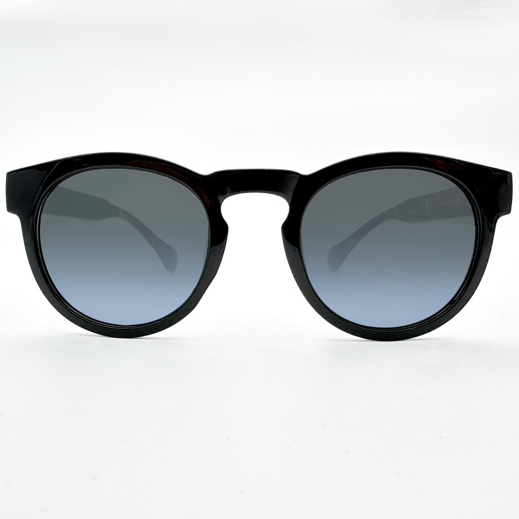 London - occhiale uomo rotondo nero