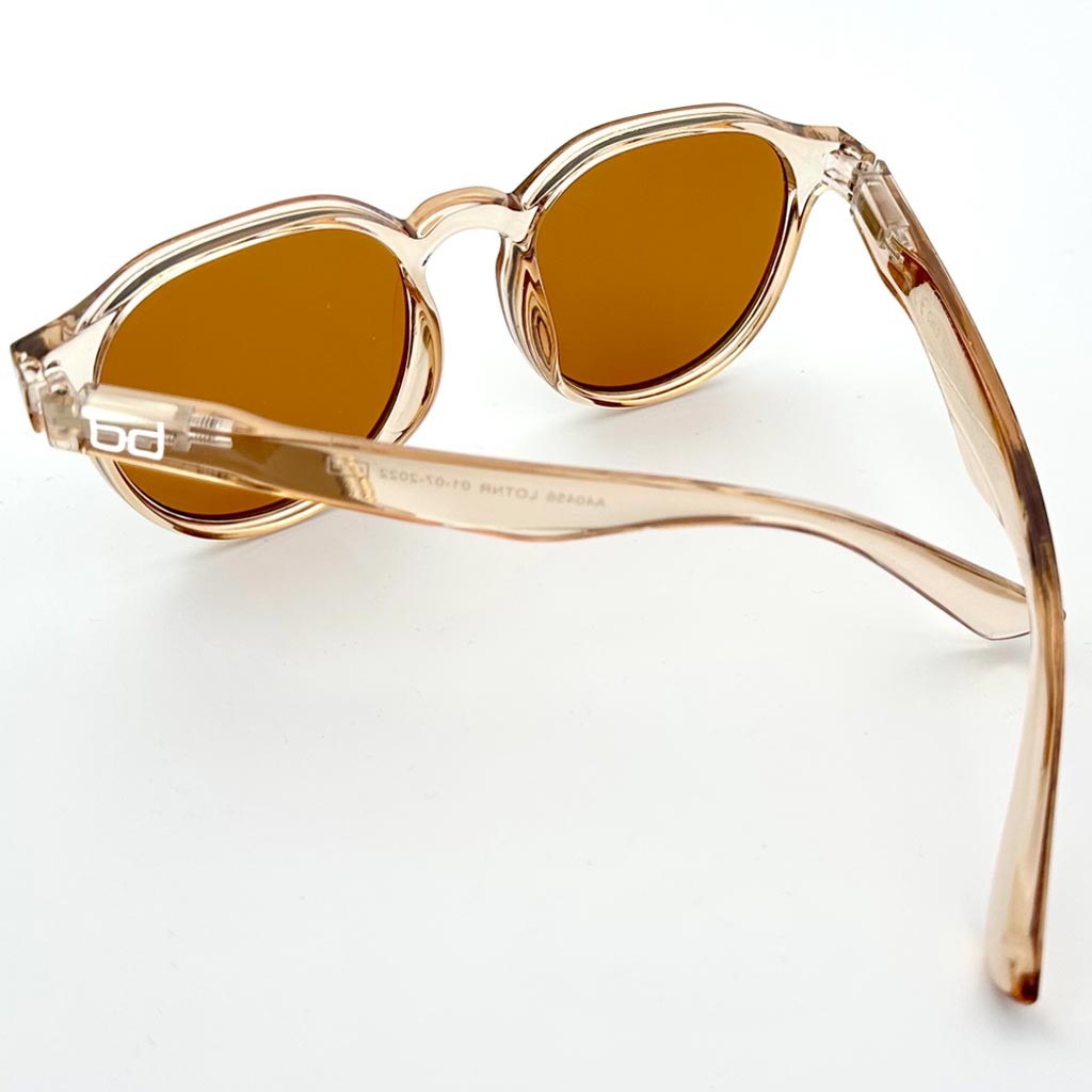 Cancun - occhiale uomo arancione trasparente