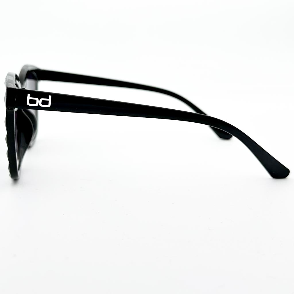 Greta - occhiale donna nero diamantato