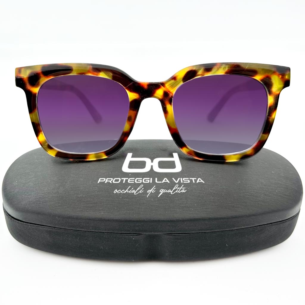 Vanity - occhiale donna squadrato giallo tartarugato