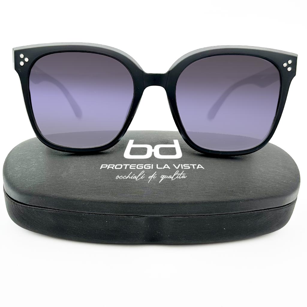 Jena - occhiale donna oversize nero matt