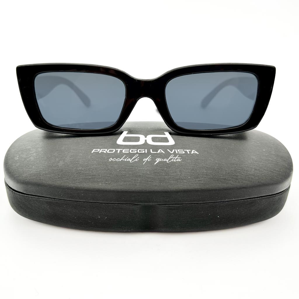 Iris - occhiale donna rettangolare nero