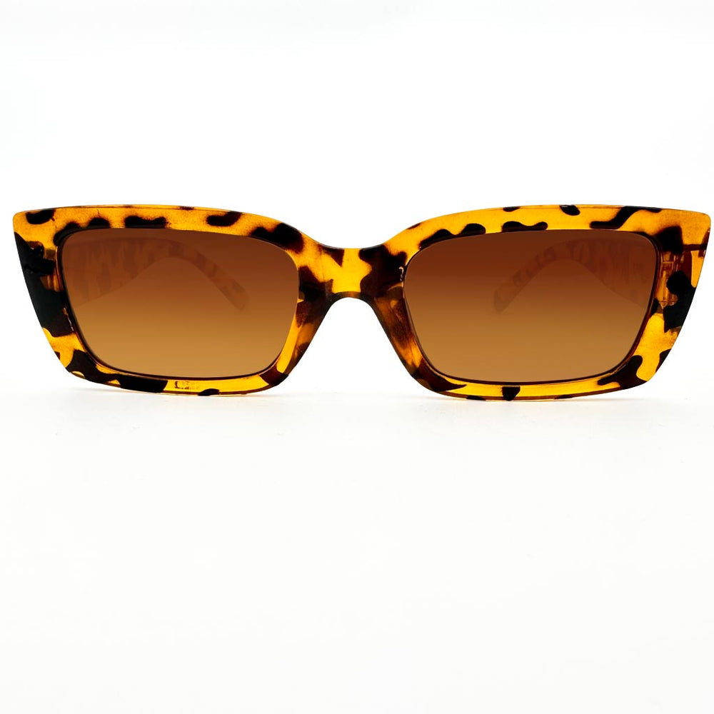 Iris - occhiale donna rettangolare tartarugato marrone