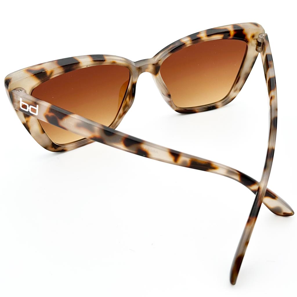 Brigitte - occhiale donna cat-eye oversize marrone