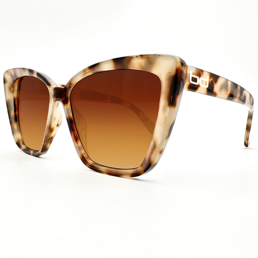 Brigitte - occhiale donna cat-eye oversize marrone