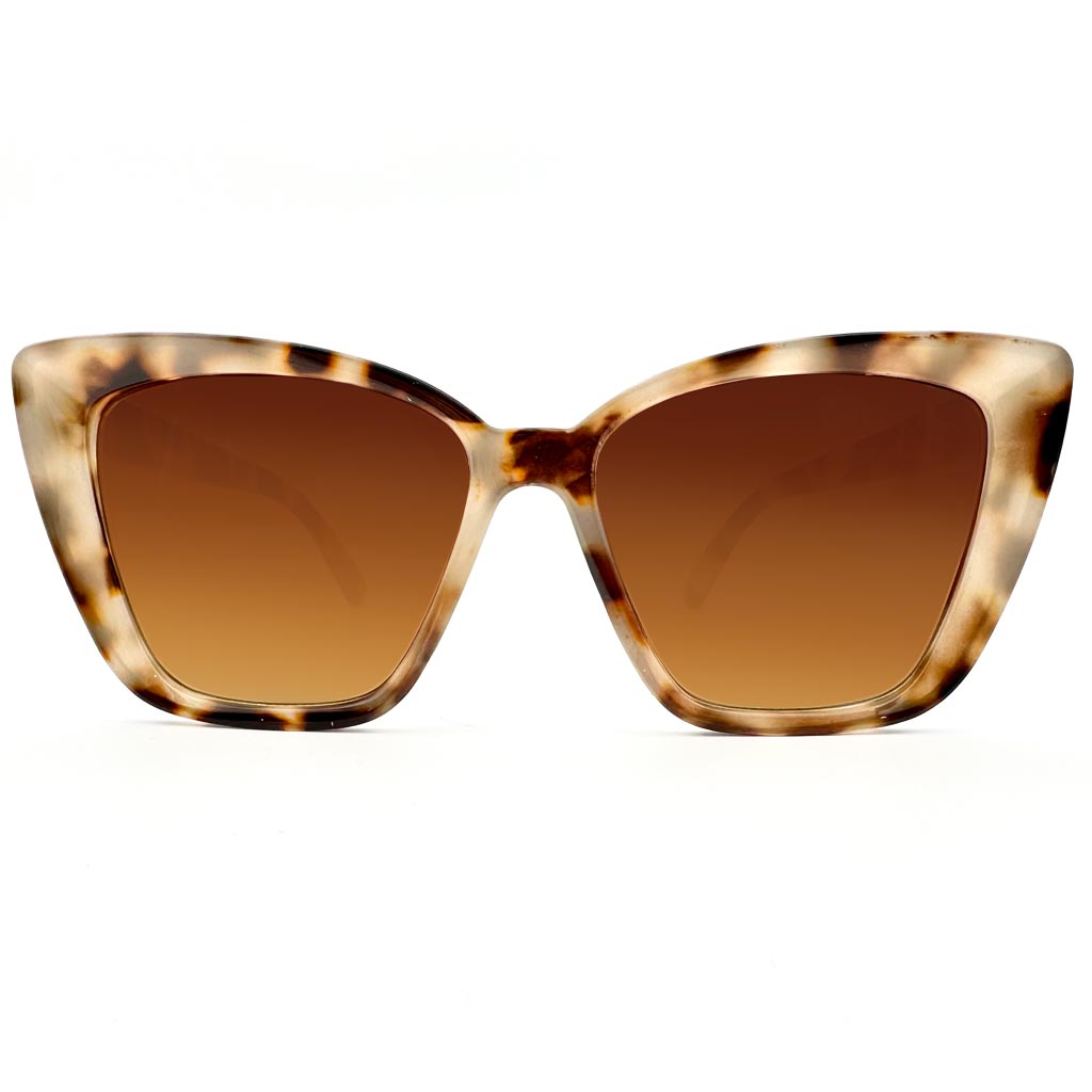 Brigitte - occhiale donna cat-eye oversize marrone