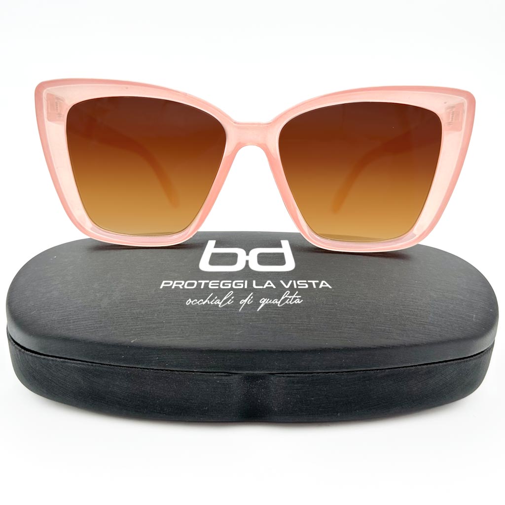 Brigitte - occhiale donna cat-eye oversize rosa