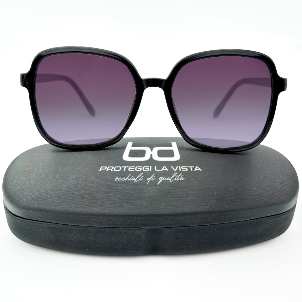 Deborah - occhiale donna oversize nero