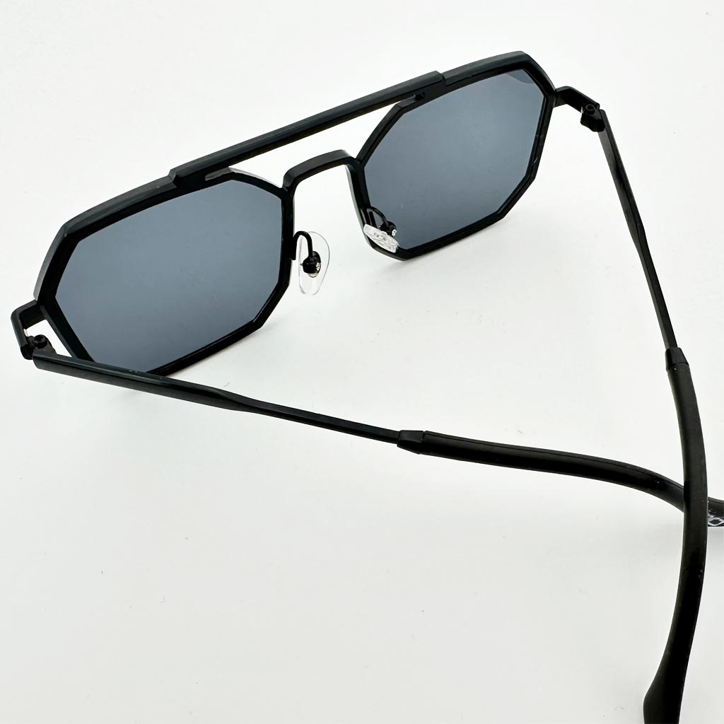 Mykonos - occhiale uomo ottagonale nero